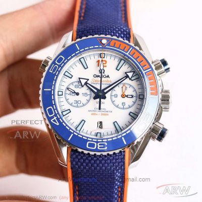 Swiss Copy Omega Seamaster Planet Ocean 600M Co-Axial Michael Phelps Blue 45.5mm 9900 Watch